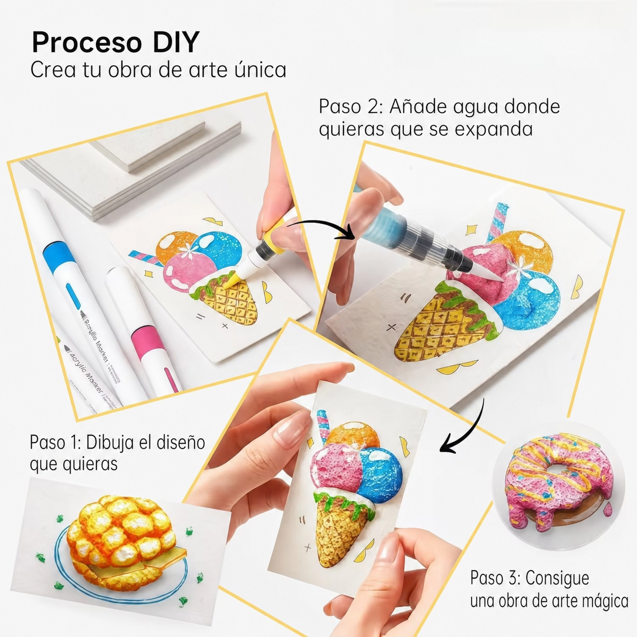 Magic Puffs - Kit para pintar en 3D