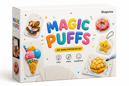 Magic Puffs - Kit para pintar en 3D